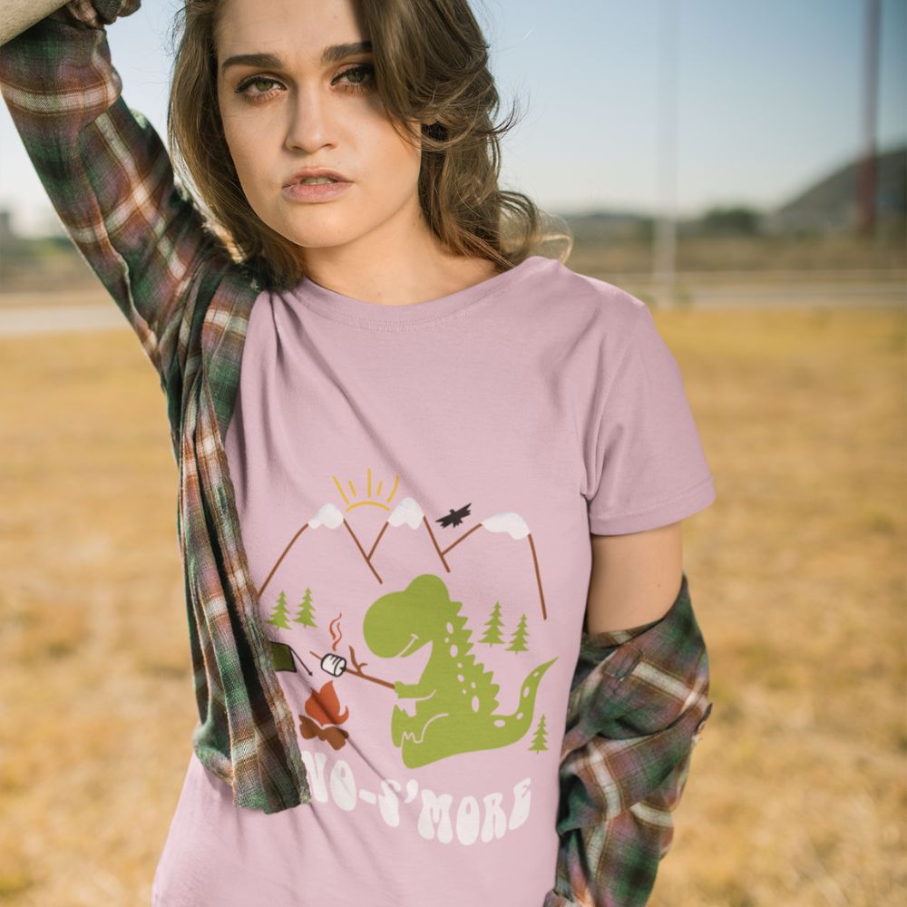 Constable Designs Dino Smore Heather Prism Lilac Ladies T-shirt