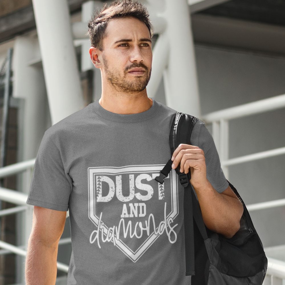 Constable Designs Dust And Diamonds Dark Heather Men's T-shirt