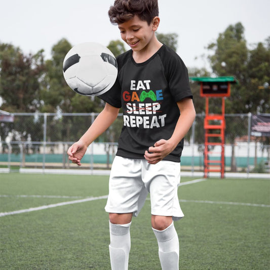 Constable Designs Eat Game Repeat Black Youth T-shirt