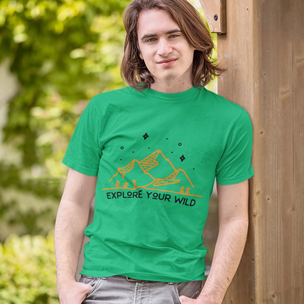 Constable Designs Explore Your Wild Irish Green Men's T-shirt
