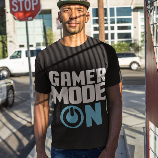 Constable Designs Gamer Mode On Black Men's T-shirt