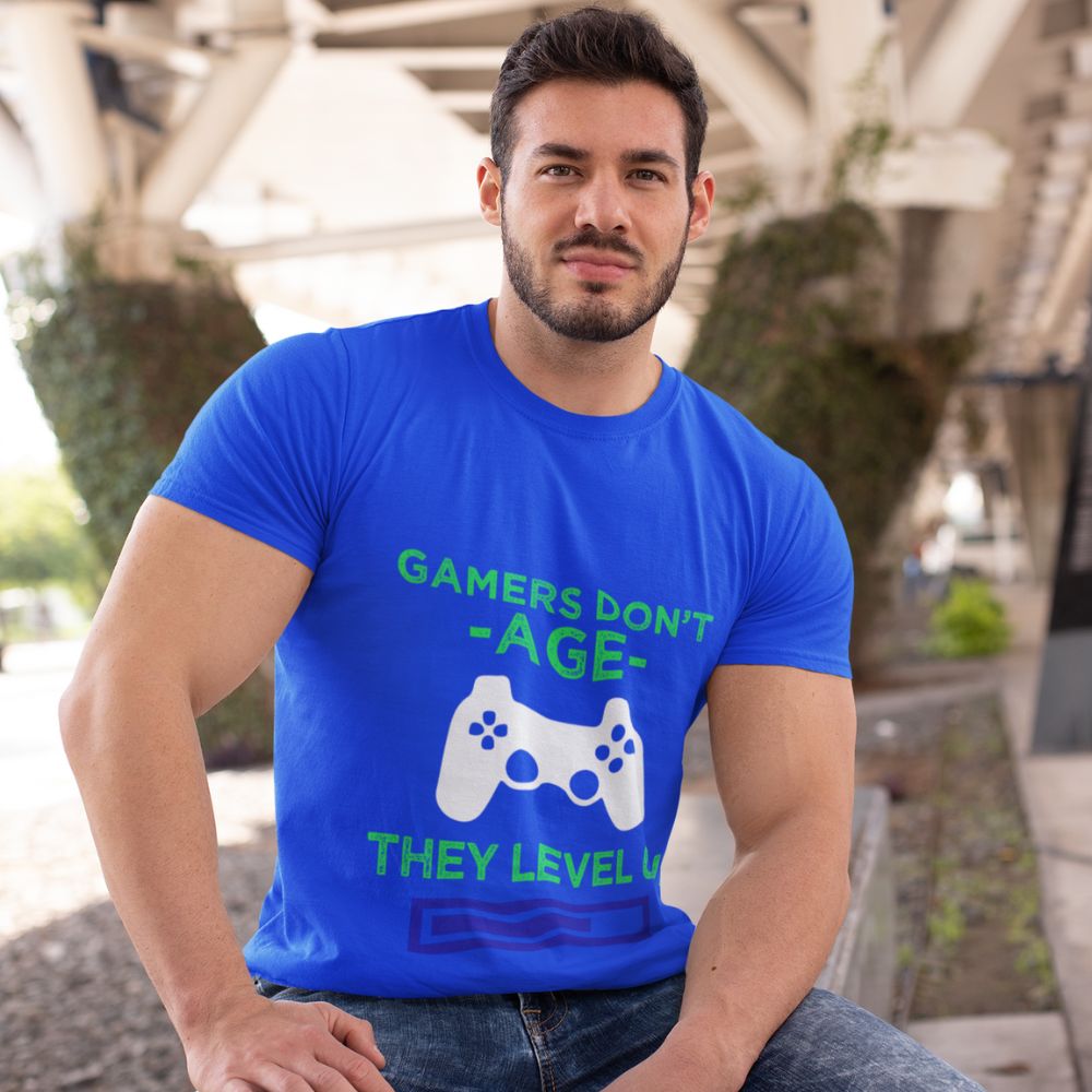 Constable Designs Gamers Don't Age Royal Men's T-shirt