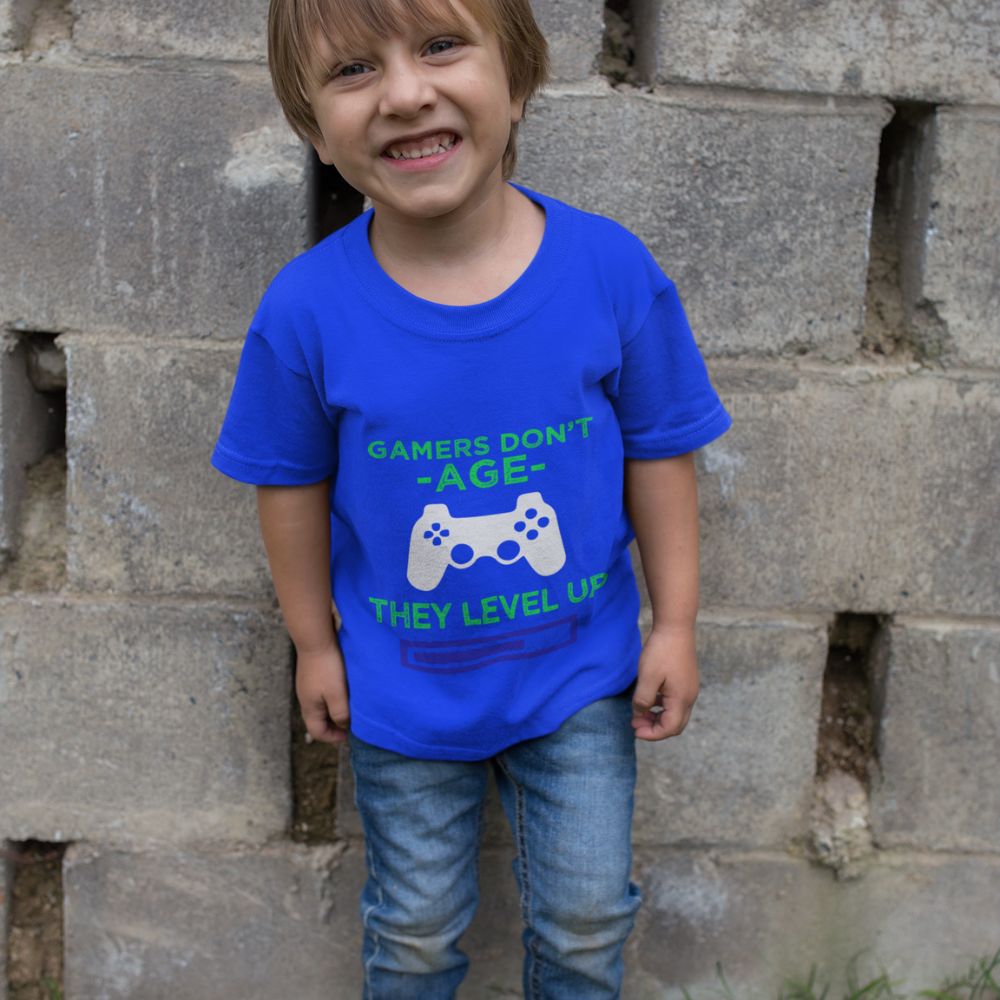 Constable Designs Gamers Don't Age Royal Youth T-shirt