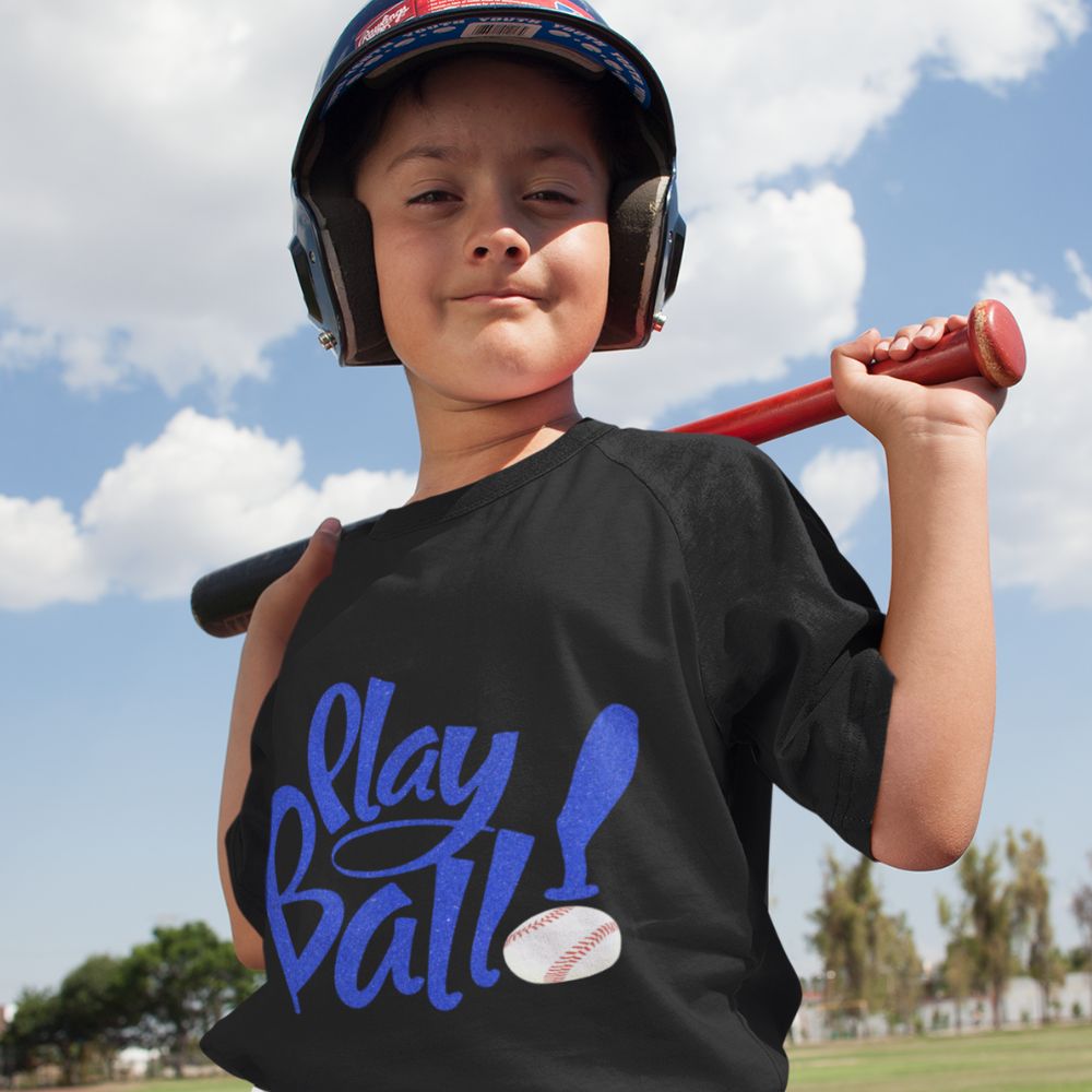 Constable Designs Play Ball Black Youth T-shirt