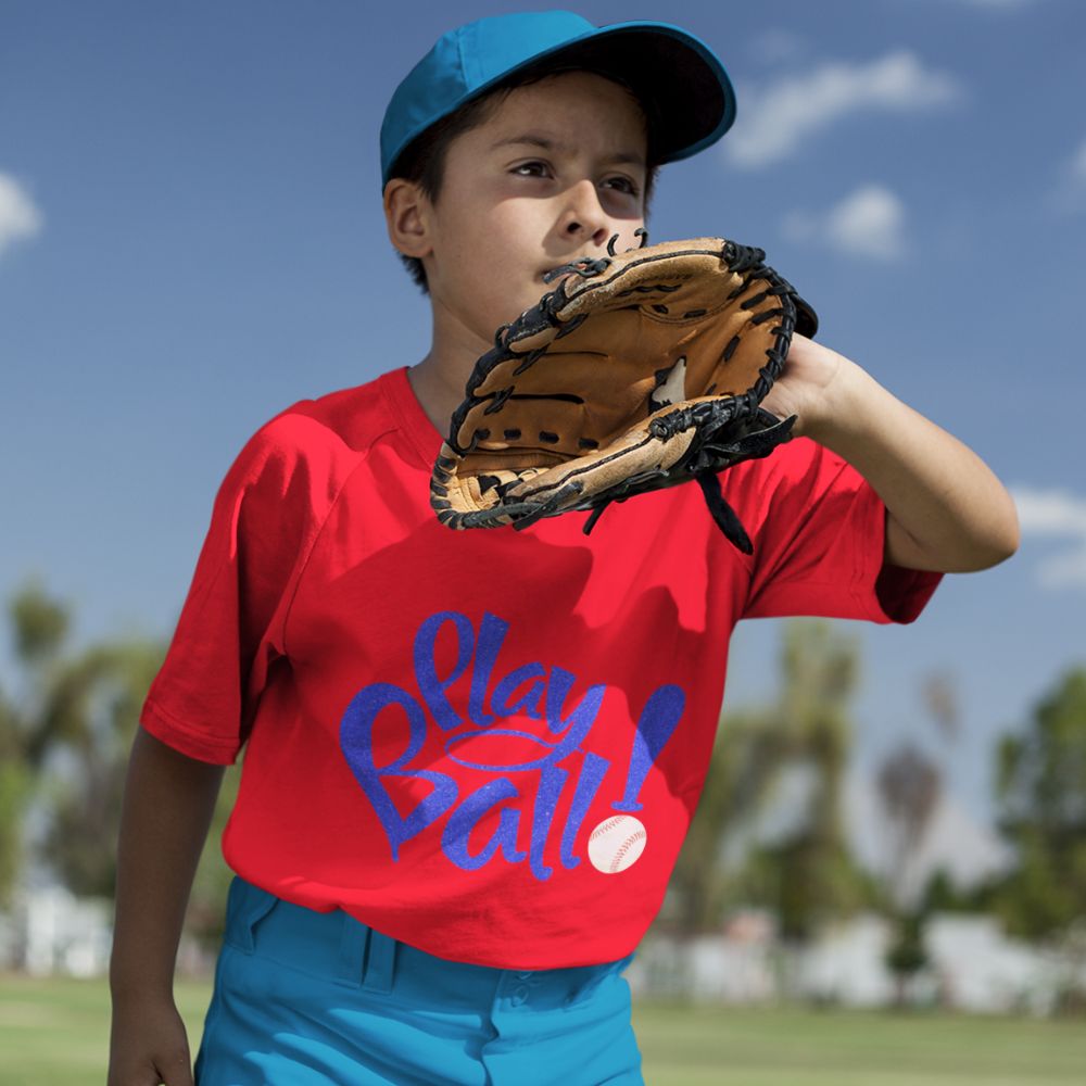 Constable Designs Play Ball Red Youth T-shirt