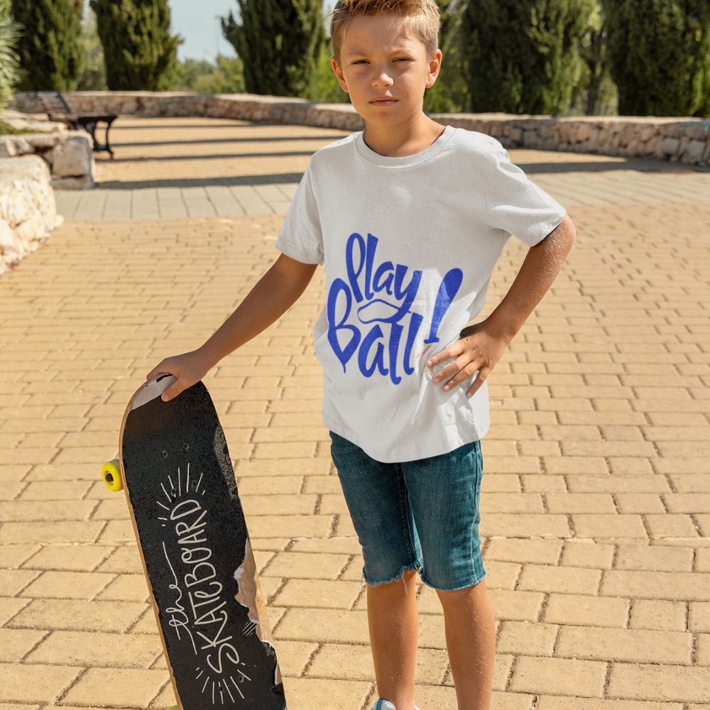 Constable Designs Play Ball White Youth T-shirt