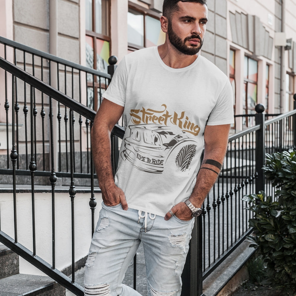Constable Designs Street King White Men's T-shirt